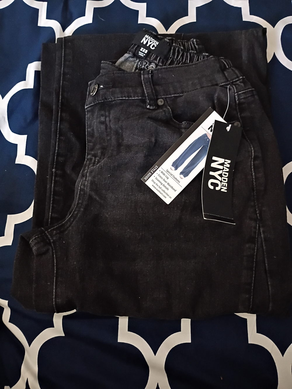 Madden NYC Wide Leg Jeans — NWT XXS (00) Washed Black